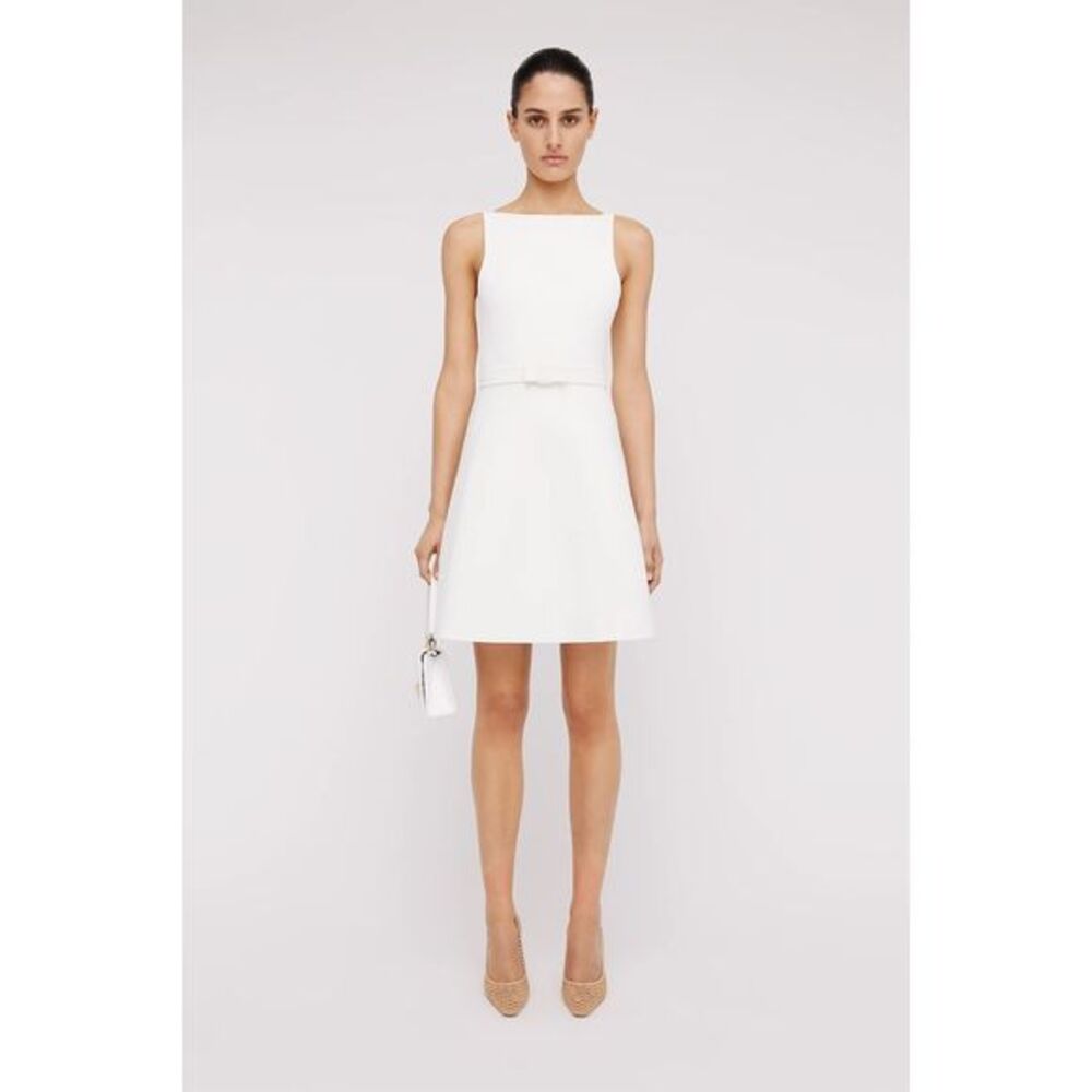 SCANLAN THEODORE CREPE KNIT DRESS SIZE XS